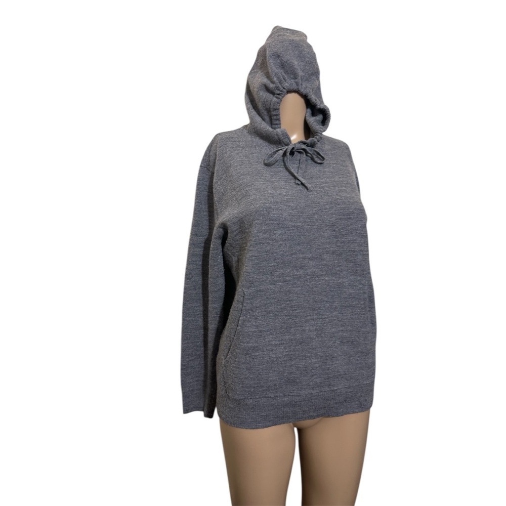 Quince Charcoal Women's wool Hoodie - Picture 2 of 5